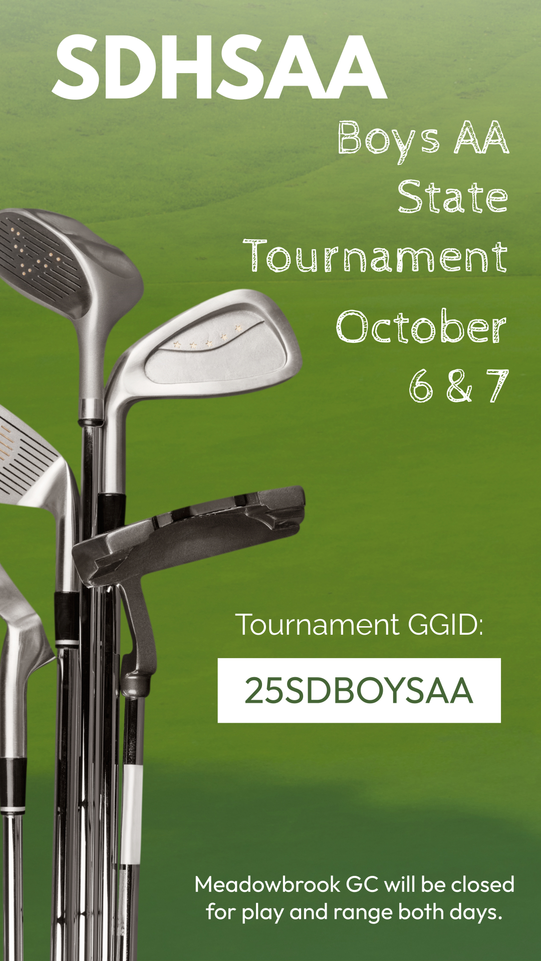 SDHSAA Golf Tournament 1